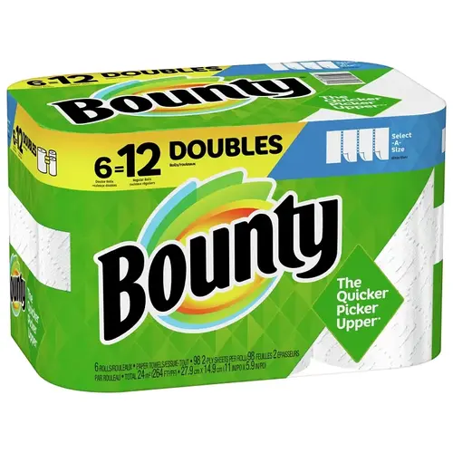 66557 Paper Towel, 11 in L, 2-Ply White - pack of 6 66557 Paper Towel, 11 in L, 2-Ply White - pack of 6