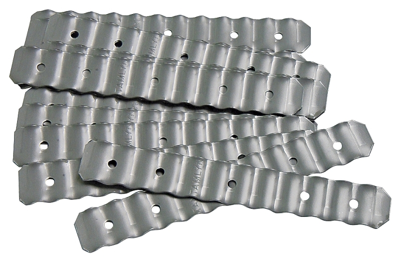 TAMLYN WT-ST BT22SP K-Style Gutter Connector, 6-3/8 in L, 7/8 in W, Carbon Steel - pack of 500