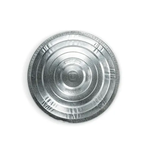 Trash Can Lid, Galvanized Steel, Silver, For: 20 gal Cans