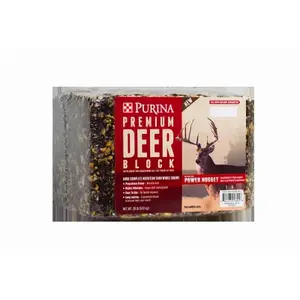 Purina 3003250-612 Premium Deer Block Supplement, 20 Lbs.