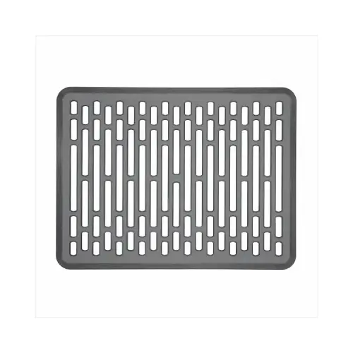 Sink Mat, 16 in L, 12-1/4 in W, 1/2 in Thick, TPE, Gray Sink Mat, 16 in L, 12-1/4 in W, 1/2 in Thick, TPE, Gray