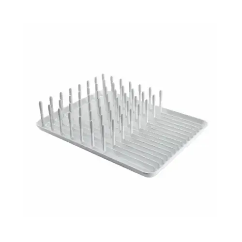 Dish Rack, 13-3/4 in L, 10-1/2 in W, 3-1/2 in H, Plastic Dish Rack, 13-3/4 in L, 10-1/2 in W, 3-1/2 in H, Plastic
