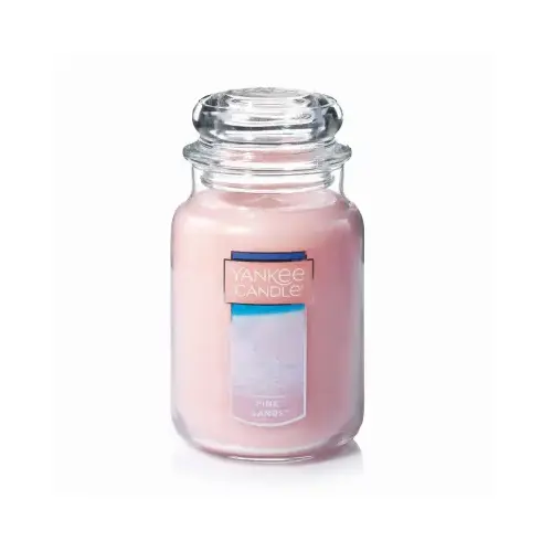 Glass Candle Jar, Single Wick, Pink, 22 oz.