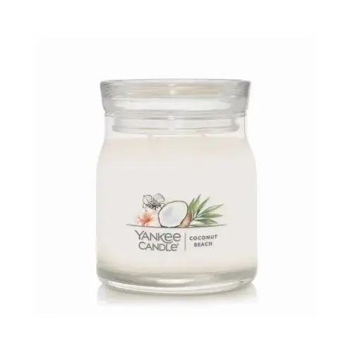 Glass Candle Jar, Single Wick, Coconut, 13 oz.