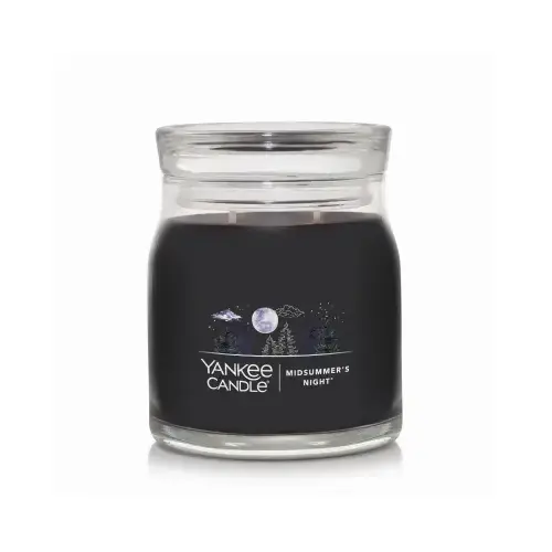 Glass Candle Jar, Single Wick, Dark Blue, 13 oz.