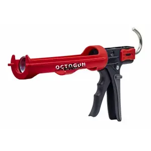 Newborn 208D Caulking Gun Lightweight Plastic Drip Free Black/Red