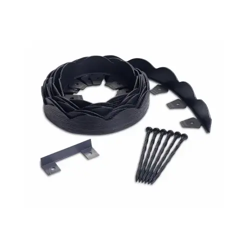 3210-20-3 Landscape Edging, 20 ft L, L, Polyethylene, Black 3210-20-3 Landscape Edging, 20 ft L, L, Polyethylene, Black