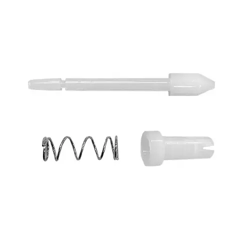 White Nylon Plunger Latches for 3/4" x 3/8" or 7/16" Frame - Bulk - pack of 100 White Nylon Plunger Latches for 3/4" x 3/8" or 7/16" Frame - Bulk - pack of 100