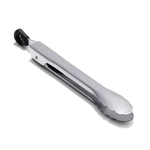 Ice Tongs Good Grips Silver Stainless Steel Brushed Polished