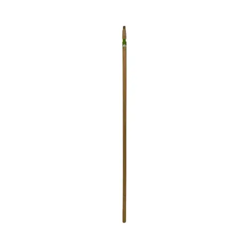 Broom Handle 60IN Natural Wood Lacquered Threaded