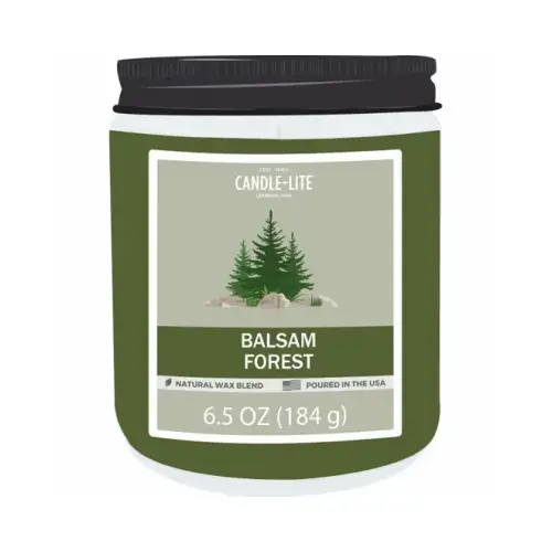 Scented Candle Jar, Balsam Forest Scent, 6.5 oz. Scented Candle Jar, Balsam Forest Scent, 6.5 oz.