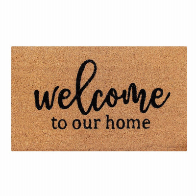Sports Licensing Solutions 41940 Coir Welcome Door Mat, Scrolled Edge, 18 x 30 In.