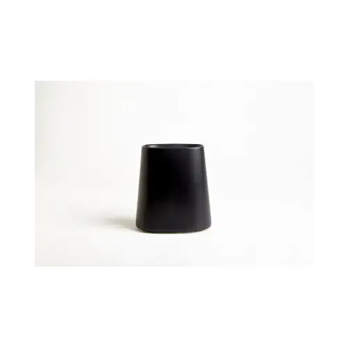 Crater Toothbrush Holder, Matte Black Ceramic