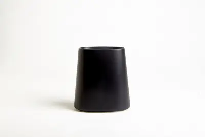 MODA AT HOME ENTERPRISES LTD Crater Toothbrush Holder Matte Black Ceramic 105810-BLK MODA AT HOME ENTERPRISES LTD Crater Toothbrush Holder Matte Black Ceramic 105810-BLK