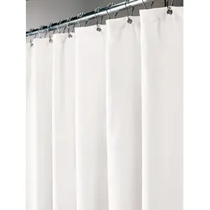 MODA AT HOME ENTERPRISES LTD 203680 Prime Shower Curtain Liner, White, 71 x 71 In.