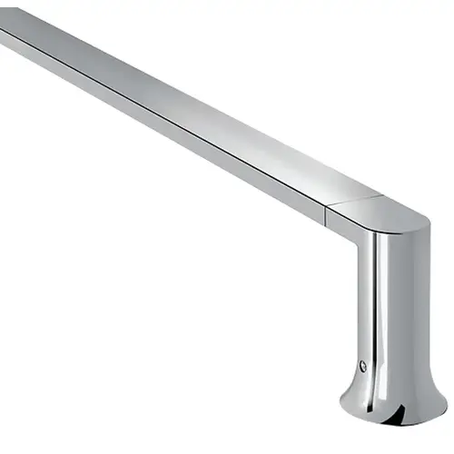 Moen Towel Bar, 24 in L Rod, Zinc, Polished Chrome, Screw, Wall Moen Towel Bar, 24 in L Rod, Zinc, Polished Chrome, Screw, Wall