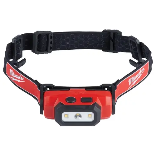 Headlamp, Lithium Battery, LED Lamp, 600 Lumens, 31 hr Run Time, Red Headlamp, Lithium Battery, LED Lamp, 600 Lumens, 31 hr Run Time, Red