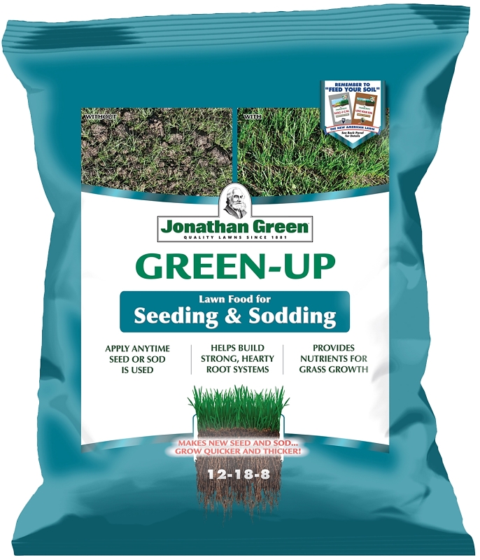 JONATHAN GREEN TURF 16007 Lawn Food Veri-Green Lawn Starter For All Grasses 5000 sq ft