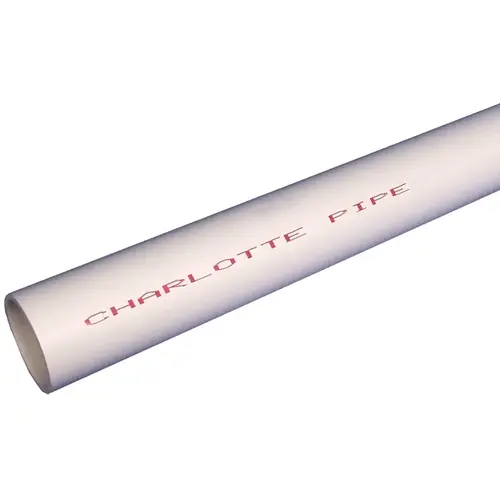3/4 in. x 10 ft. PVC Schedule 40 Plain-End DWV Pipe White