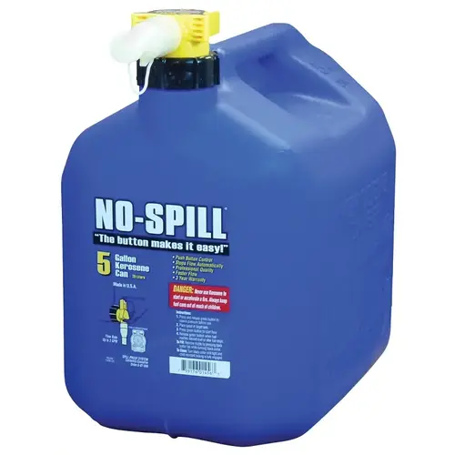 Kerosene Can, Viewstripe, CARB Compliant, 5 Gallons Blue