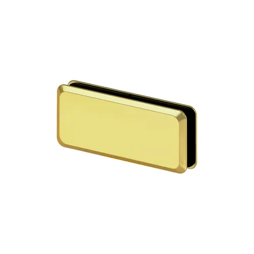 Capella 180 Degree Glass to Glass Clip Polished Brass Capella 180 Degree Glass to Glass Clip Polished Brass