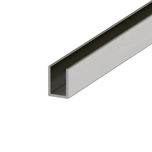 Cetus 3/4" Deep U Channel for 3/8" Fixed Glass Shower Panel 95" Length Brushed Nickel Cetus 3/4" Deep U Channel for 3/8" Fixed Glass Shower Panel 95" Length Brushed Nickel