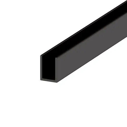 Cetus 3/4" Deep U-Channel for 3/8" Fixed Glass Shower Panel Oil Rubbed Bronze 72" Length - pack of 50 Cetus 3/4" Deep U-Channel for 3/8" Fixed Glass Shower Panel Oil Rubbed Bronze 72" Length - pack of 50