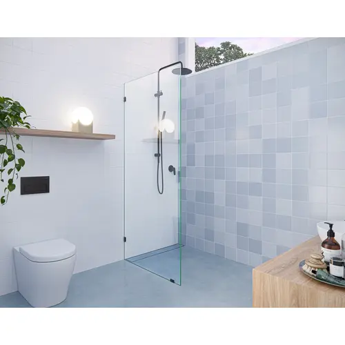 Vela 30" x 78" Fully Frameless Glass Shower Panel Single Fixed Panel Oil Rubbed Bronze Vela 30" x 78" Fully Frameless Glass Shower Panel Single Fixed Panel Oil Rubbed Bronze
