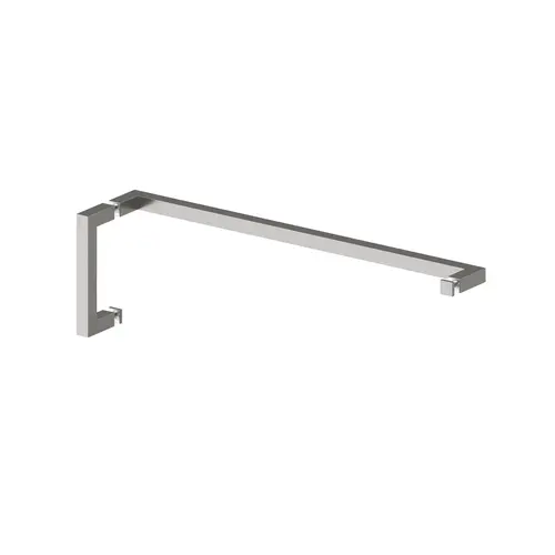 Haedus 6" Square Tubing Pull Handle and 22" Towel Bar Combination Brushed Nickel Haedus 6" Square Tubing Pull Handle and 22" Towel Bar Combination Brushed Nickel