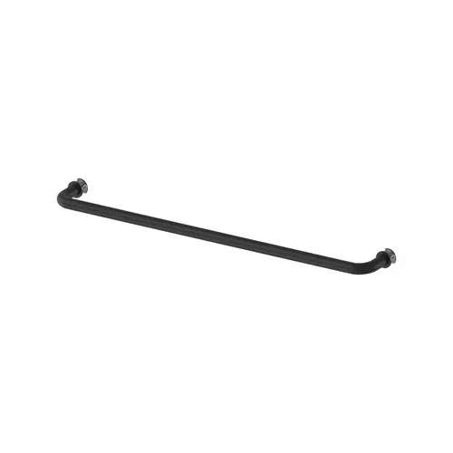 Halley 24" Tubular Single Sided Towel Bar Matte Black Halley 24" Tubular Single Sided Towel Bar Matte Black