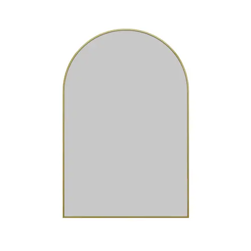 Kira 20" x 30" Arched Mirror Satin Brass Kira 20" x 30" Arched Mirror Satin Brass