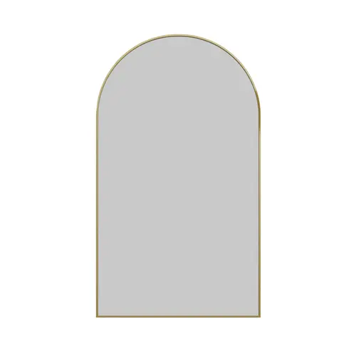 Kira 22" x 38" Arched Mirror Satin Brass Kira 22" x 38" Arched Mirror Satin Brass