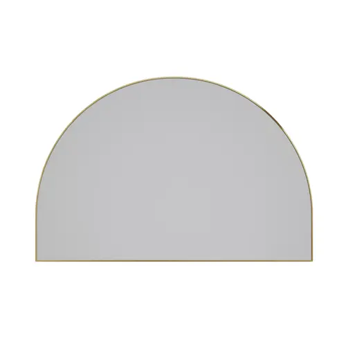 Kira 48" x 32" Arched Mirror Satin Brass