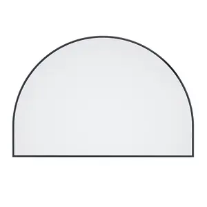 Glass Warehouse SF-ARC-60X40-B Kira 60" x 40" Arched Mirror Black