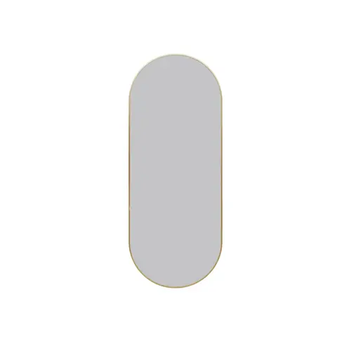 Inara 16" x 40" Pill Mirror Satin Brass