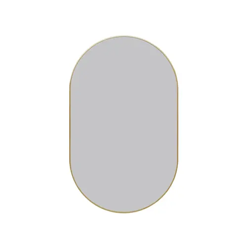 Inara 22" x 36" Pill Mirror Satin Brass Inara 22" x 36" Pill Mirror Satin Brass