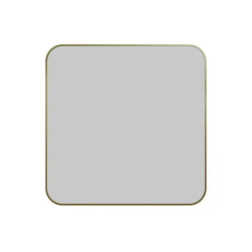 Trinity 22" x 22" Square Radius Mirror Satin Brass