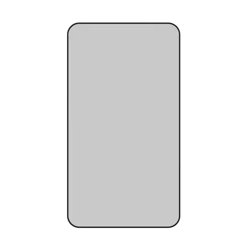 Trinity 22" x 40" Square Radius Mirror Black