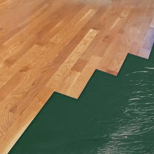 First Step 40 In. W x 30 Ft. L Premium 3-in-1 Underlayment, 100 Sq. Ft./Roll Green First Step 40 In. W x 30 Ft. L Premium 3-in-1 Underlayment, 100 Sq. Ft./Roll Green