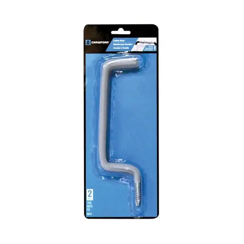 HOOK LDR THRD STL GRAY 1/4X8IN - pack of 2 HOOK LDR THRD STL GRAY 1/4X8IN - pack of 2