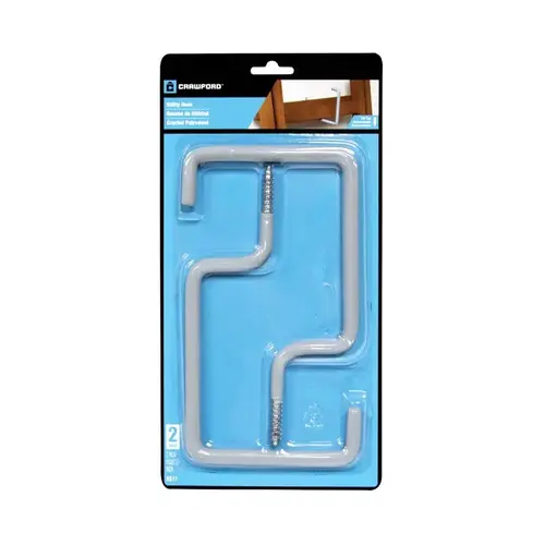 HOOK UTIL THRD STL GRY 1/4X7IN - pack of 2