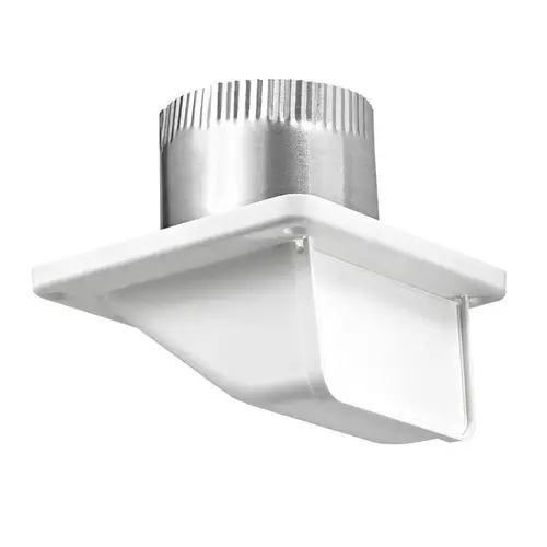 4 In. Plastic Soffit Exhaust Vent, White, 3 In. Pipe