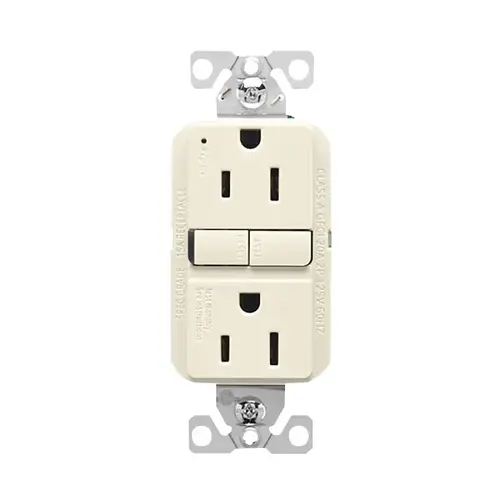 RECEPTACLE GFCI LTALM 15A 125V RECEPTACLE GFCI LTALM 15A 125V