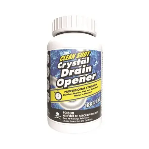 1 lb. Clean Shot Crystal Drain Opener And Cleaner White