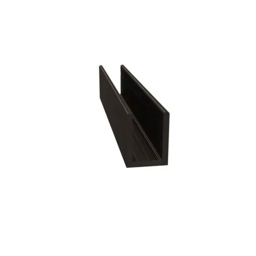 Fixed Panel Deep U-Channel 3/8" Oil Rubbed Bronze - 18" Stock Length Fixed Panel Deep U-Channel 3/8" Oil Rubbed Bronze - 18" Stock Length