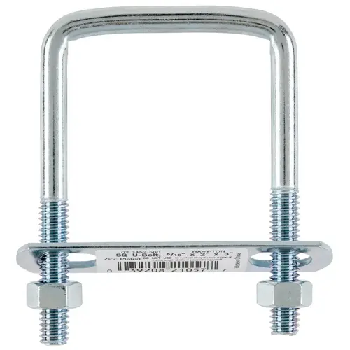 Square Bend U Bolt 5/16" X 2" W X 3" L Coarse Zinc-Plated Steel Zinc-Plated - pack of 10 Square Bend U Bolt 5/16" X 2" W X 3" L Coarse Zinc-Plated Steel Zinc-Plated - pack of 10