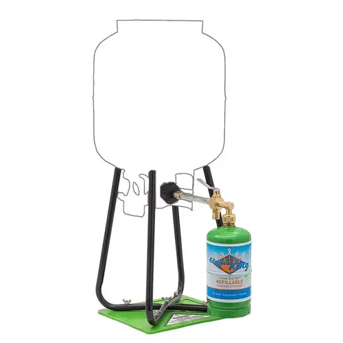 1 lb. Refillable Propane Cylinder with Refill Kit Green