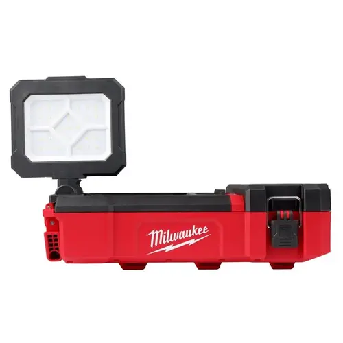 Flood Light M12 Packout 1400 lm LED Battery Stand (H or Scissor) Red Flood Light M12 Packout 1400 lm LED Battery Stand (H or Scissor) Red