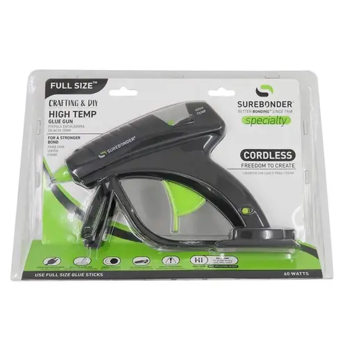 Cordless Glue Gun 60 W High Temperature 120 V Black