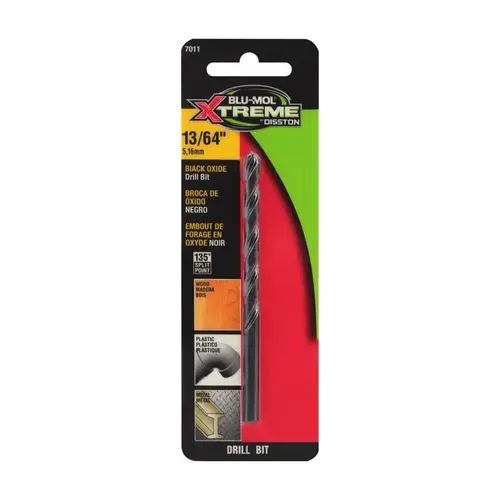 Drill Bit 13/64" High Speed Steel Black Oxide Drill Bit 13/64" High Speed Steel Black Oxide
